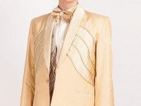 Elvis/703..Gold Silk Jacquard suit..custom made