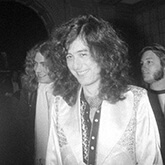 Led Zeppelin’s Jimmy Page in Malcolm Hall suit, circa 1972