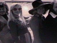 ABBA: Benny and Bjom wearing Malcolm Hall  silk suits hand embroidered..1974