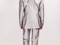 Phoenix/710..Black Silk Dupion suit..   back image