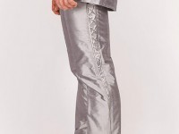 Chevy/Silk Dupion Trousers..hand pleated panels..custom made available in 100 colours