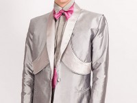 Paris/718..Silk Dupion suit..Satin piping and Satin Deco styled panels..custom made available in 100 colours