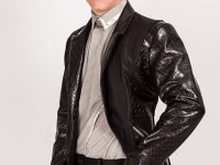 Montana/714….Black Silk Dupion/Embossed Leather Tuxedo