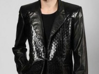 DUKE/709 Leather Jacket..embossed front panels..custom made